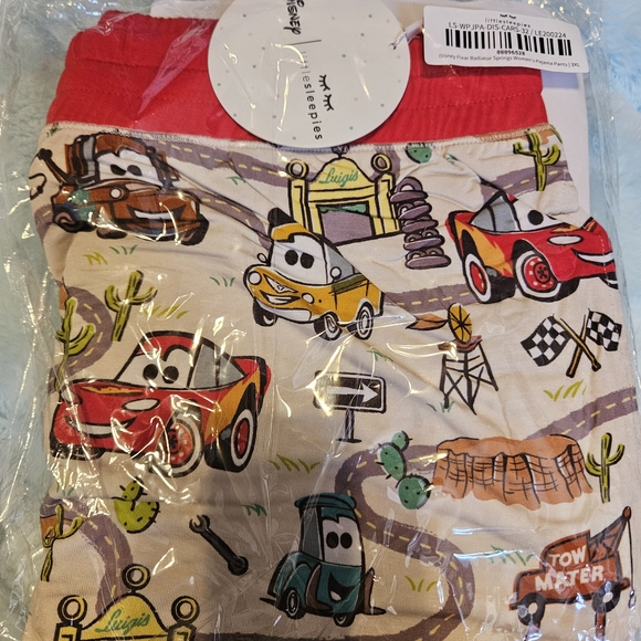 Little Sleepies Other - Disney Cars Red and Cream Pajama Set